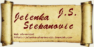 Jelenka Stepanović vizit kartica